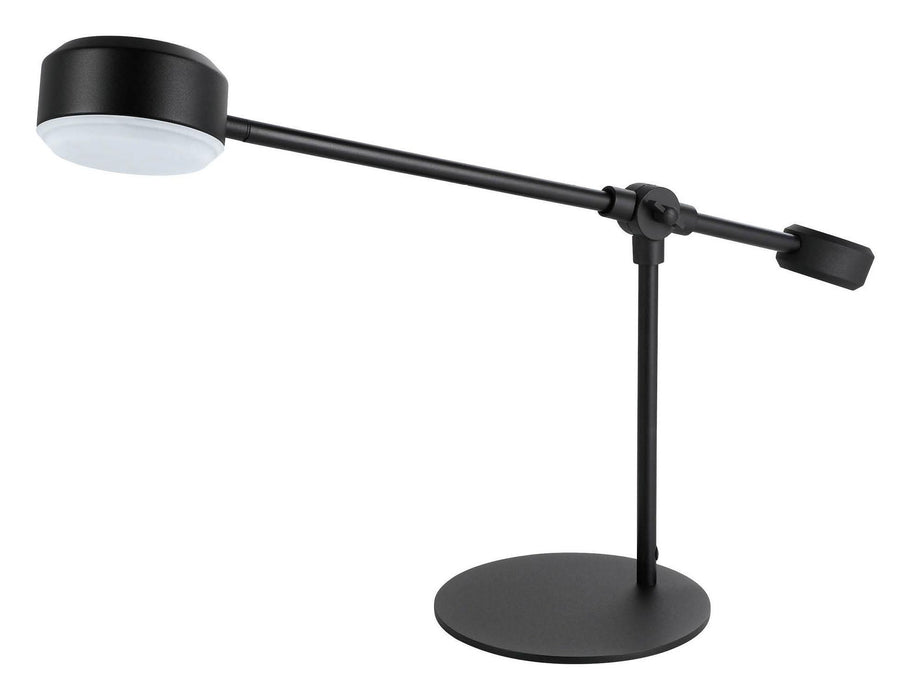 LED настолна лампа Eglo - Clavellina, 6.8W, 800 lm, 3000K, H-450, черна/бяла