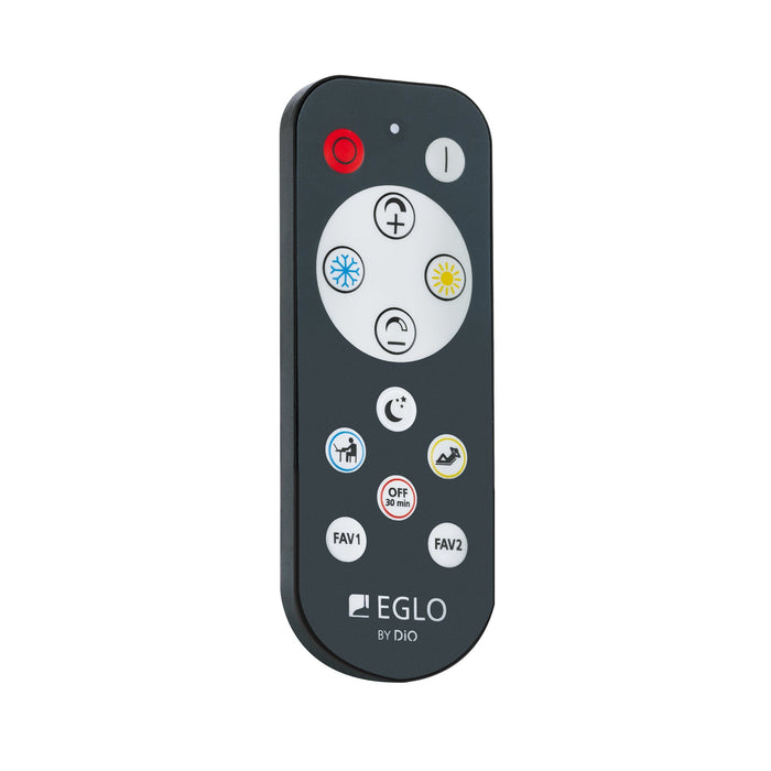 LED лампион Eglo - Siberia, 34W, 4600lm, H-1445, CCT, TW, черен/бял