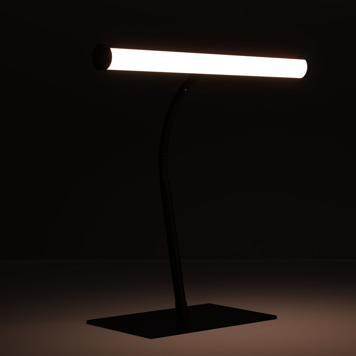 LED настолна лампа Eglo - Riccione, 5W, 500lm, H-390, CCT, TW, с тъч, никел-неро
