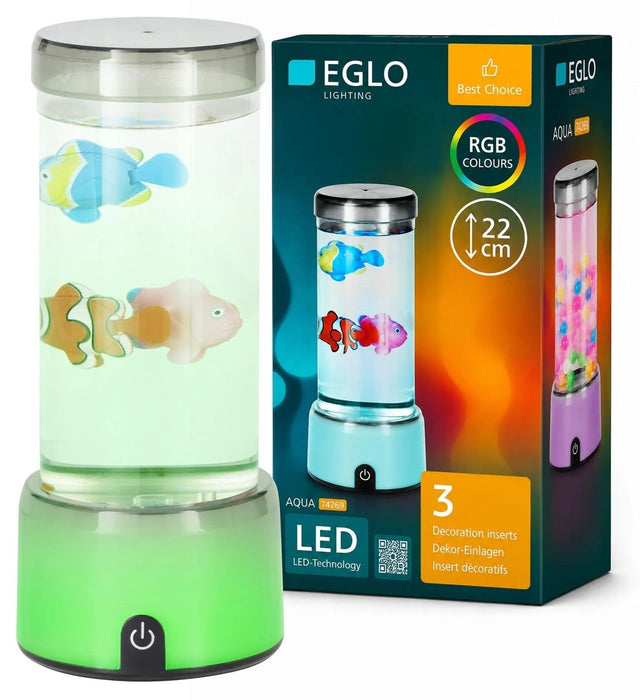 LED декоративна лампа Eglo - Aqua, RGB, 22 cm
