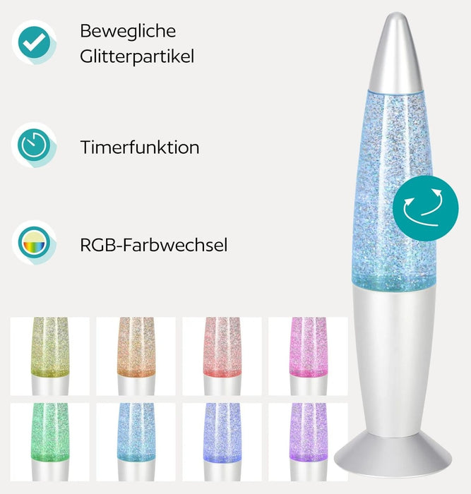 LED декоративна лампа Eglo - Glitter Lava, RGB, 3W