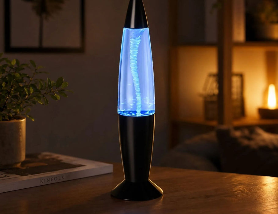 LED настолна лампа Eglo - Vortex, RGB, с ефект торнадо, черна