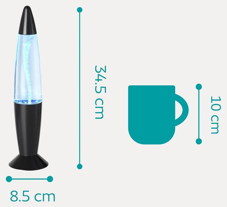 LED настолна лампа Eglo - Vortex, RGB, с ефект торнадо, черна