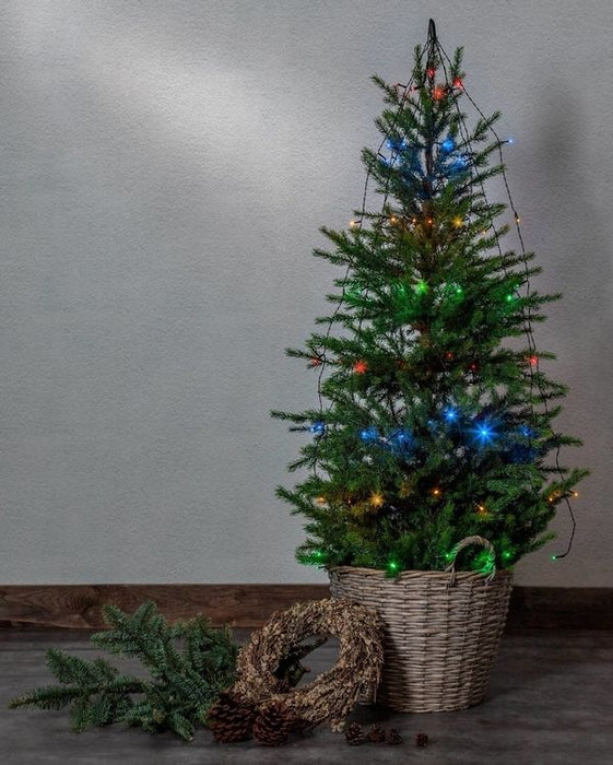 LED лампички Eglo - 64 броя, RGB, 270 cm, на батерии