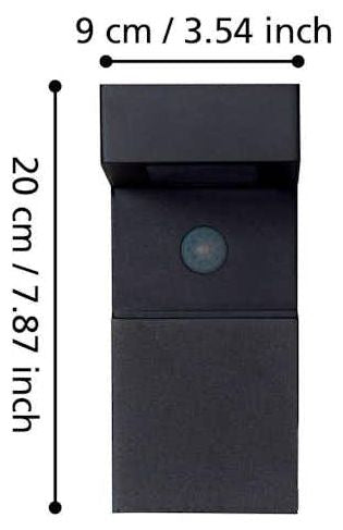 LED соларен аплик Eglo - Baracconi, 300lm, IP44, черен