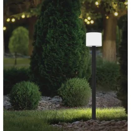 LED градински стълб Eglo - Pantete, 7.5 W, 840 lm, 3000K, черен/бял