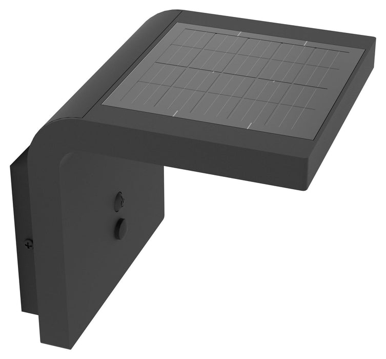LED соларен аплик Eglo - Spiante, 6W, 800lm, 4000K, IP44, черен