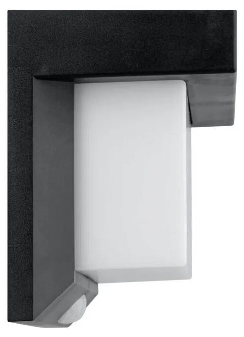 Соларна LED лампа Eglo - Utrera, 800lm, със сензор за движение, IP44, черна