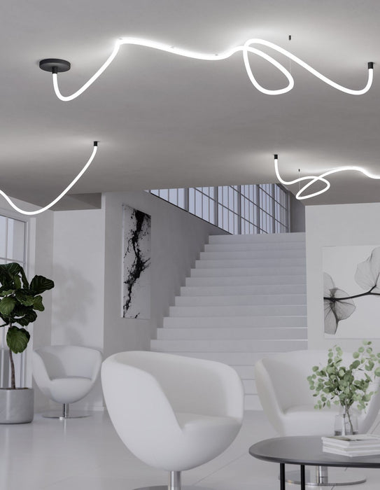 LED декоративна лента Eglo - Glow-Line, 24 W, 2400 lm, 3000 K, 3 m, черна