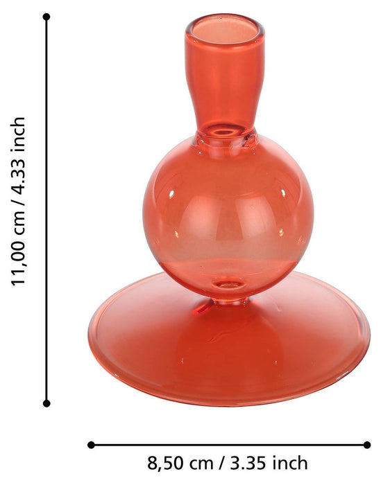 Свещник Eglo - Molume, 11 cm, оранжево-червен