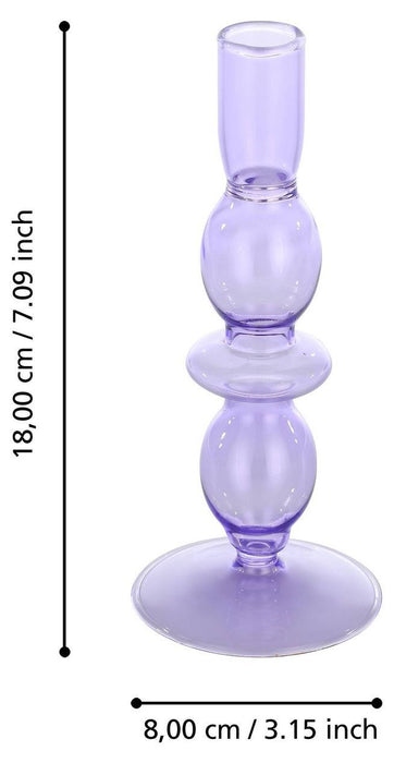 Свещник Eglo - Molume, 18 cm, лилав
