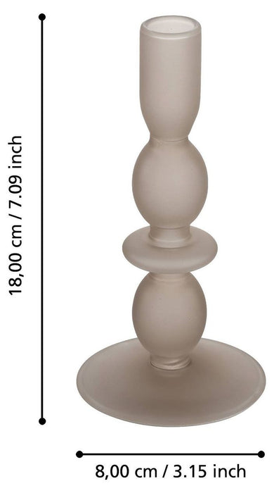 Свещник Eglo - Molume, 18 cm, кафяв