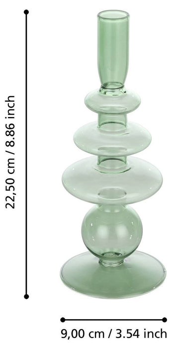 Свещник Eglo - Molume, 22.5 cm, зелен