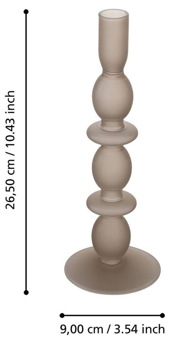 Свещник Eglo - Molume, 26.5 cm, кафяв