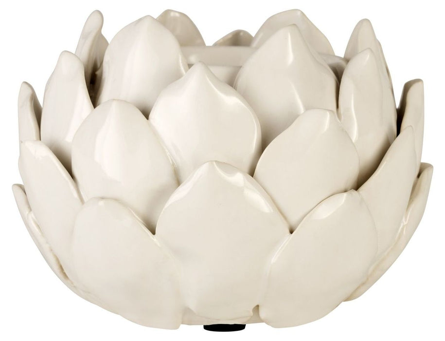 Свещник Eglo - Shigay, керамичен, 9.5 cm, бял