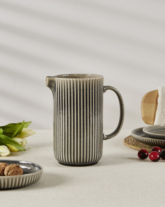 Керамична кана Eglo - Morombe, 19 cm, 1550 ml, сива