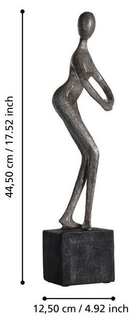 Декорация Eglo - Siocon, 44.5 cm, антично сребро/черна