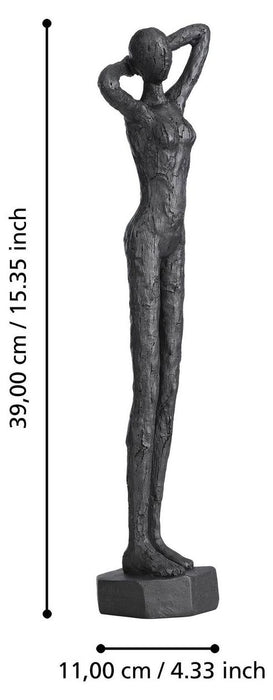 Декорация Eglo - Siocon, 39 cm, сребриста/черна