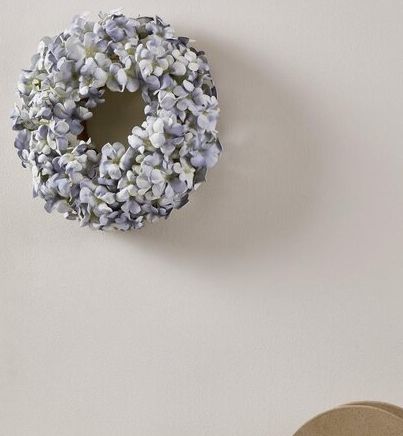 Изкуствен цветен венец Eglo - Solvang, 35 cm, син