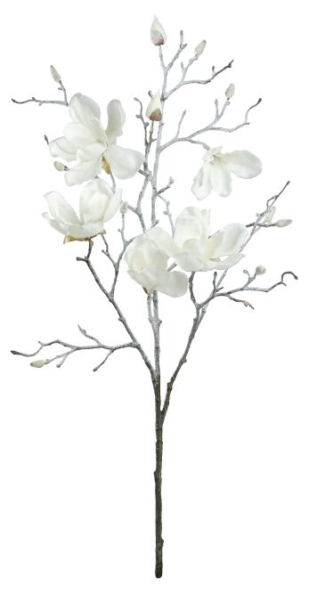 Изкуствено цвете Eglo - Etaya, магнолия, 83.5 cm, бяло