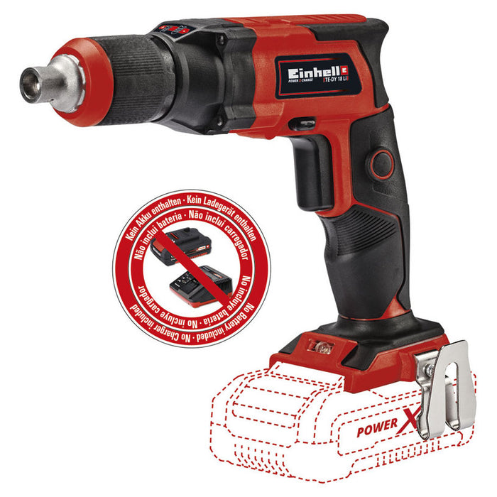 АКУМУЛАТОРЕН ВИНТОВЕРТ EINHELL TE-DY 18 Li-Solo PXC 18 V, БЕЗ БАТЕРИЯ И ЗАРЯДНО, КУФАР