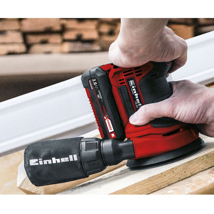 АКУМУЛАТОРЕН ЕКСЦЕНТЪРШЛАЙФ EINHELL TE-RS 18 Li 18 V, 125 мм, БЕЗ БАТЕРИЯ И ЗАРЯДНО