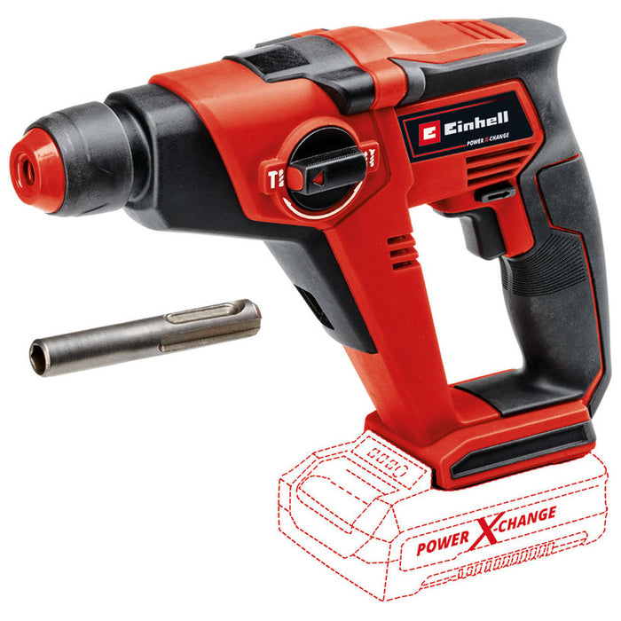 АКУМУЛАТОРЕН ПЕРФОРАТОР EINHELL TE-HD 18/12 Li 18 V, 1.30 J, SDS PLUS, БЕЗ БАТЕРИЯ И ЗАРЯДНО