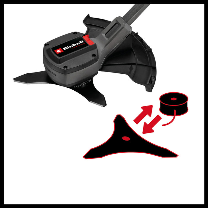 АКУМУЛАТОРЕН ТРИМЕР EINHELL GP-BC 36/430 LI 18 V, БЕЗ БАТЕРИЯ И ЗАРЯДНО, ШИРИНА НА КОСЕНЕ 43.00 см