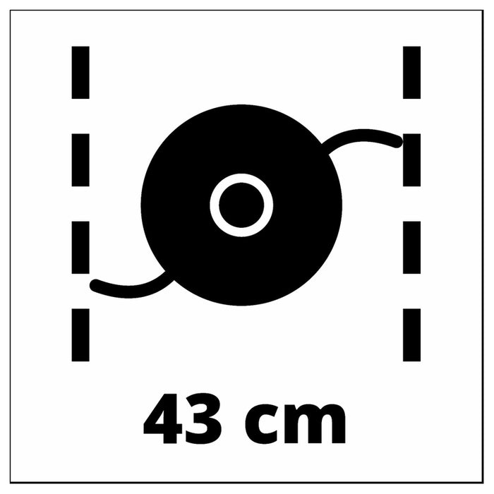 АКУМУЛАТОРЕН ТРИМЕР EINHELL GP-BC 36/430 LI 18 V, БЕЗ БАТЕРИЯ И ЗАРЯДНО, ШИРИНА НА КОСЕНЕ 43.00 см