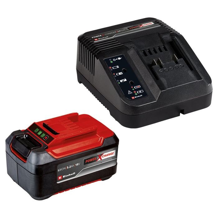 АКУМУЛАТОРНА БАТЕРИЯ И ЗАРЯДНО УСТРОЙСТВО 18 V 5.2 AH EINHELL POWER X-CHANGE
