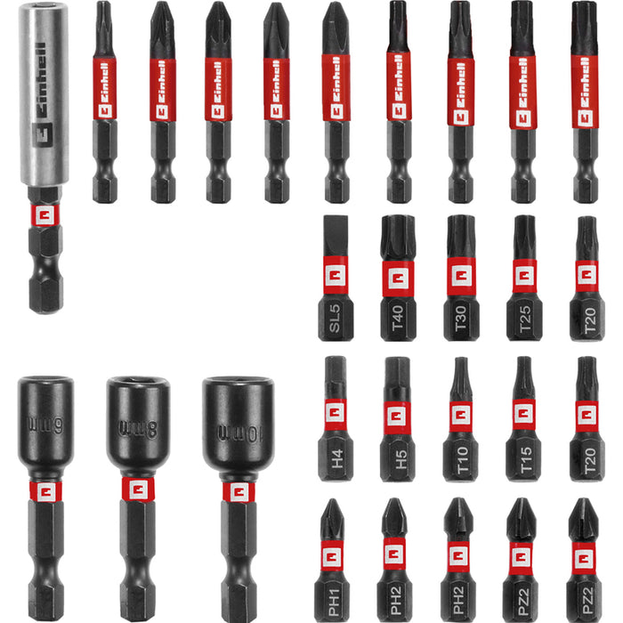 IMPACT BIT SET И ВЛОЖКИ 28 ЧАСТИ EINHELL