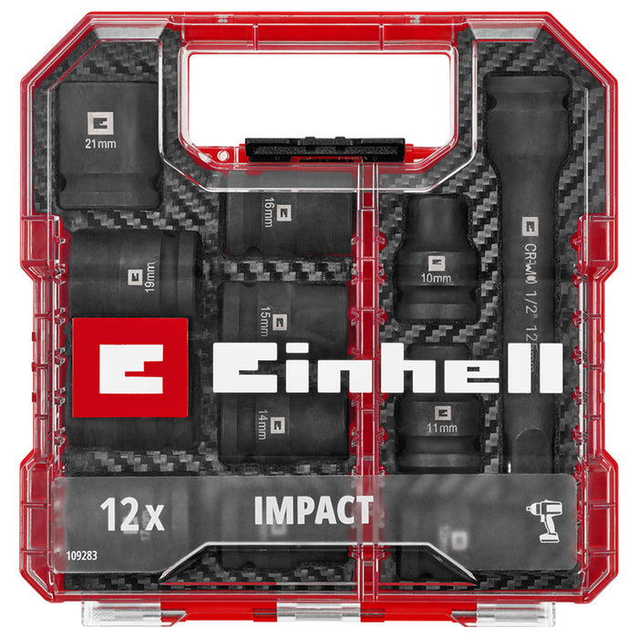 IMPACT SOCKET SET 12 ЧАСТИ EINHELL