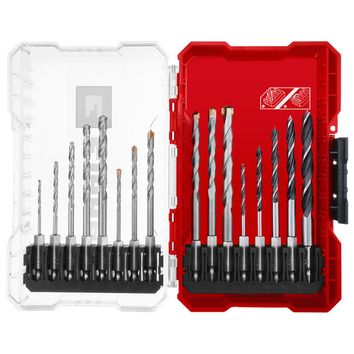 DRILL BIT SET ЗА МЕТАЛ, ДЪРВО, КАМЪК 4 БР. EINHELL