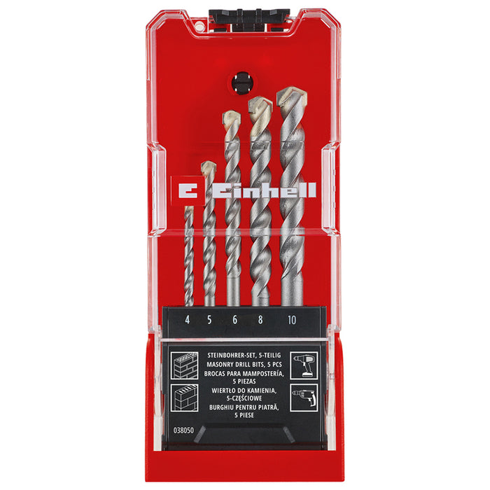 DRILL BIT SET ЗА КАМЪК И ТУХЛА 5 БР. EINHELL