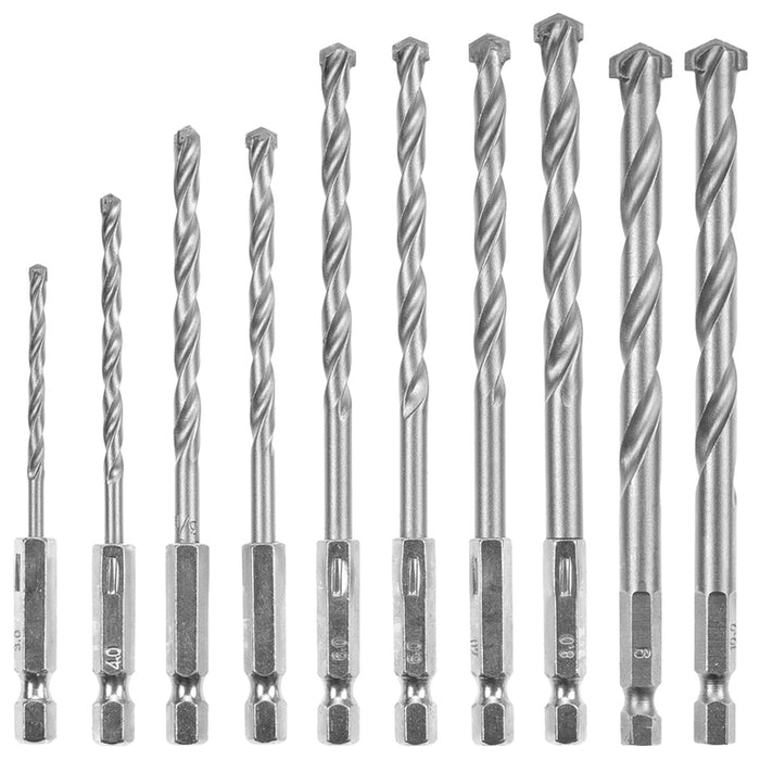 DRILL BIT SET ЗА КАМЪК И ТУХЛА 10 БР. EINHELL