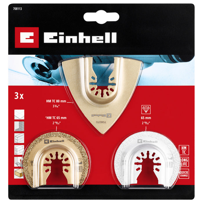 SET OF MULTITITLES НОЖОВЕ ЗА ПЛОЧКИ 3 БР. EINHELL