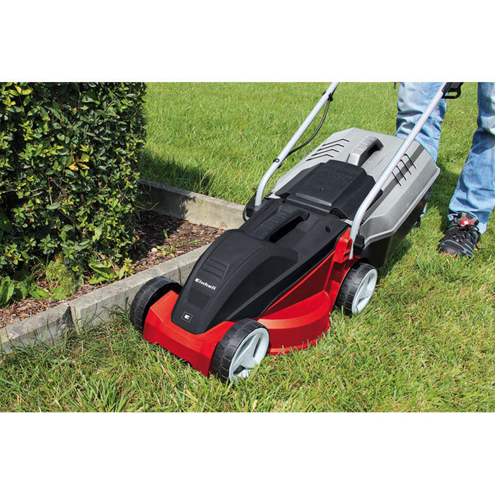 ЕЛЕКТРИЧЕСКА КОСАЧКА EINHELL GC-EM 1000/30 1000 W, 1000 W, ШИРИНА НА КОСЕНЕ 30.00 см, ШИРИНА НА КОСЕНЕ 30.00 см, МАКС ВИСОЧИНА НА КОСЕНЕ 70 мм