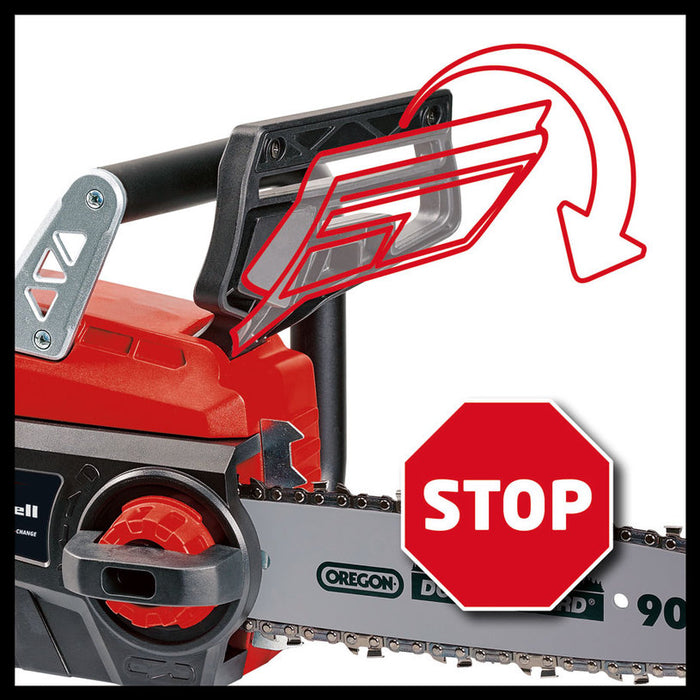 АКУМУЛАТОРЕН ВЕРИЖЕН ТРИОН EINHELL GE-LC 18/25 LI 18 V, БЕЗ БАТЕРИЯ И ЗАРЯДНО, ДЪЛЖИНА НА ШИНАТА 25.00 см
