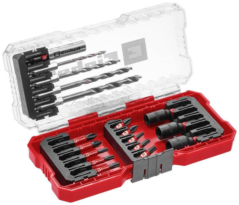 Комплект ударни свредла и битове Einhell - S-Case, 18 части, 1/4"