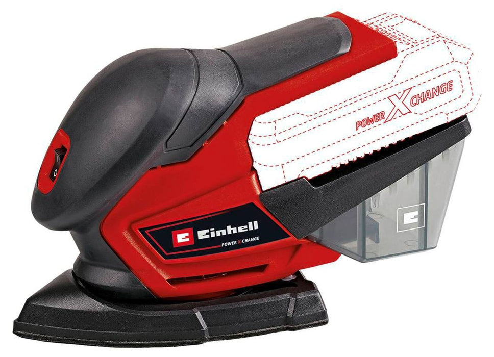 Акумулаторен делта виброшлайф Einhell - Power X-Change, TE-OS 18/150 Li, 18 V, Solo
