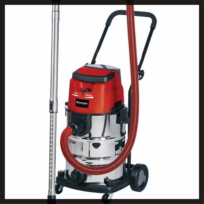 Einhell TE-VC 36/30 Li S-Solo 30 L барабанна прахосмукачка за сухо и мокро почистване с торба за прах