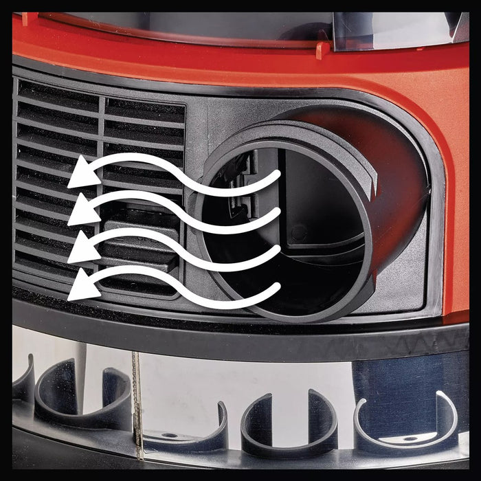 Einhell TE-VC 36/30 Li S-Solo 30 L барабанна прахосмукачка за сухо и мокро почистване с торба за прах