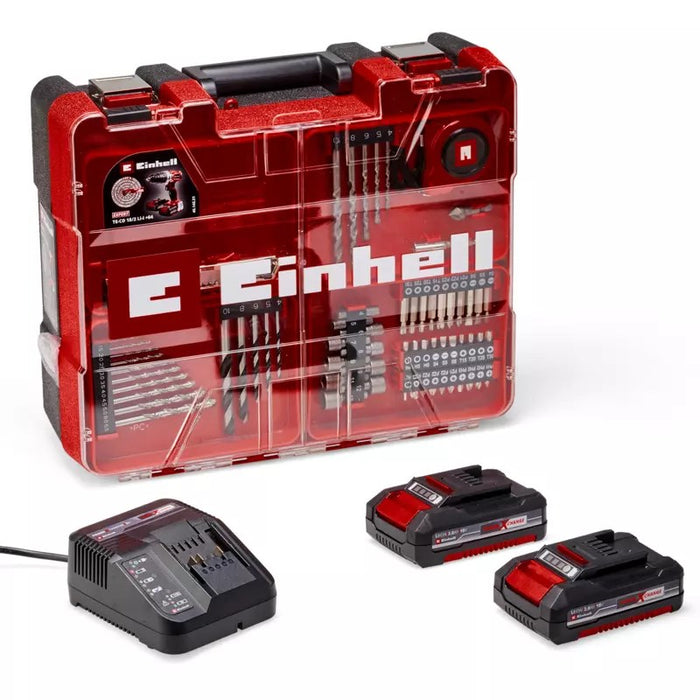 Einhell TE-CD 18/2 18750 об/мин Безключов 1.45 кг Черен, Червен