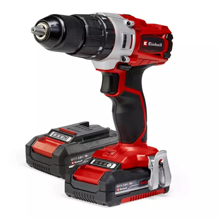 Einhell TE-CD 18/2 18750 об/мин Безключов 1.45 кг Черен, Червен
