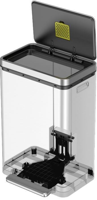 Кош за отпадъци EKO Europe - X-Cube, 45 l, хром-мат