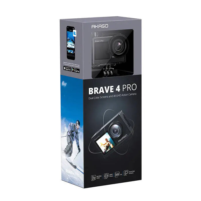 Екшън камера Akaso Brave 4 Pro 4K / 30FPS 20MP 170° 2x