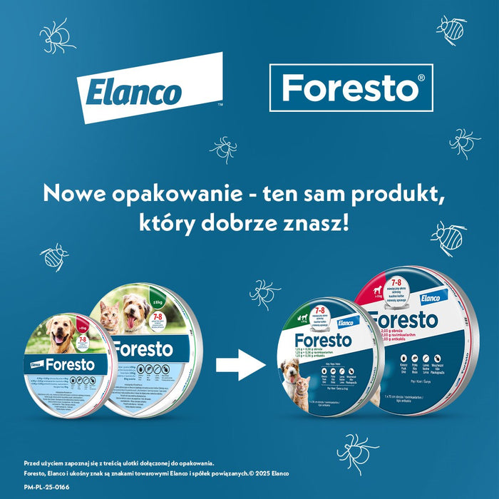 Нашийник ELANCO Foresto за котки и кучета под 8 кг