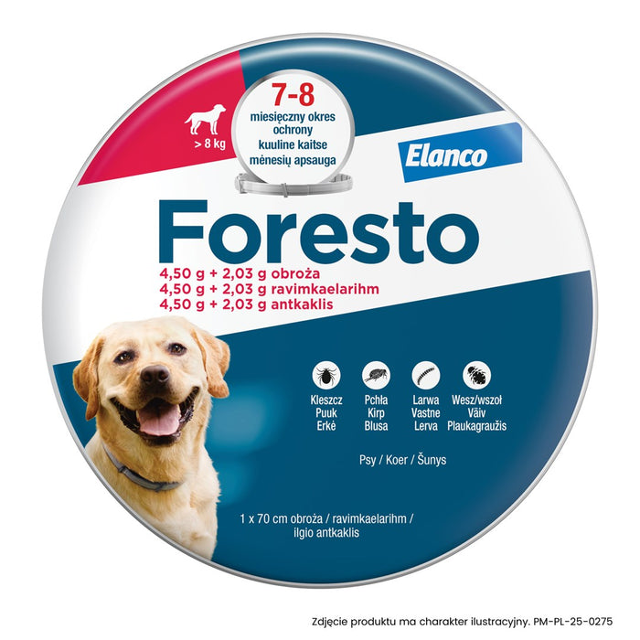 Нашийник ELANCO Foresto за кучета над 8 кг