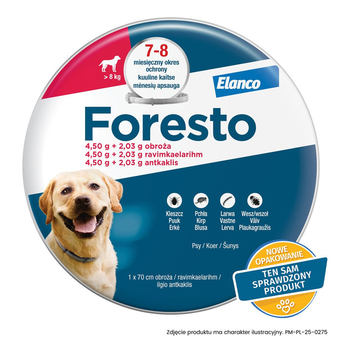 Нашийник ELANCO Foresto за кучета над 8 кг