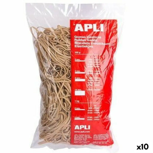 Еластични ленти Apli Кафяв 100 x 5 mm (10 броя)